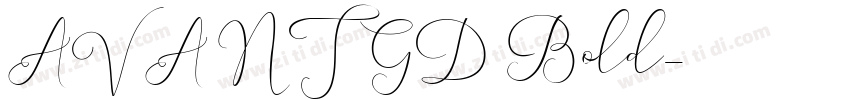AVANTGD Bold字体转换